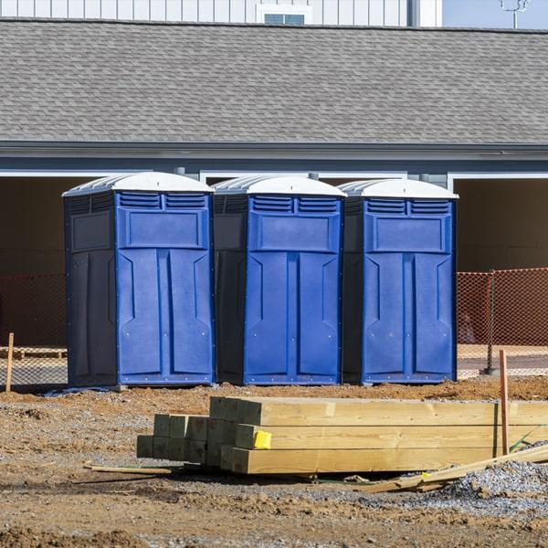 Heavy-duty construction site porta potty in Lansdale, Pennsylvania