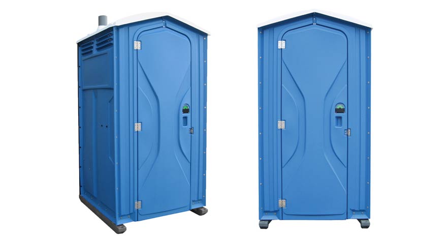 Long-term porta potty units on site in Lansdale, Pennsylvania